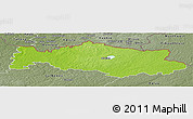 Physical Panoramic Map of Aluksnes, semi-desaturated