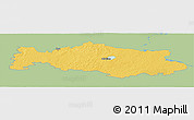 Savanna Style Panoramic Map of Aluksnes, single color outside