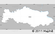 Gray Simple Map of Aluksnes, single color outside
