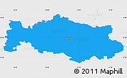 Political Simple Map of Aluksnes, single color outside