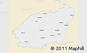 Classic Style 3D Map of Balvu, single color outside