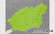 Physical 3D Map of Balvu, desaturated