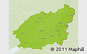 Physical 3D Map of Balvu, lighten