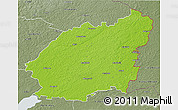 Physical 3D Map of Balvu, semi-desaturated