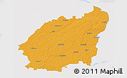 Political 3D Map of Balvu, single color outside