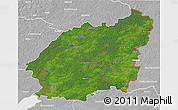 Satellite 3D Map of Balvu, lighten, desaturated