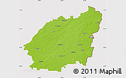 Physical Map of Balvu, cropped outside