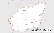 Classic Style Simple Map of Balvu, cropped outside