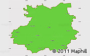 Political Simple Map of Bauskas, cropped outside