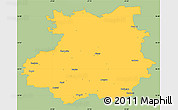 Savanna Style Simple Map of Bauskas, single color outside