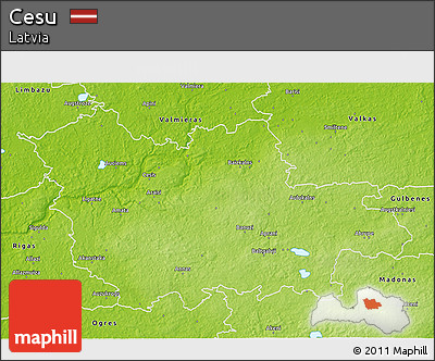 Physical 3D Map of Cesu
