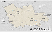 Shaded Relief 3D Map of Cesu, desaturated