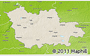 Shaded Relief 3D Map of Cesu, physical outside