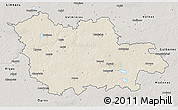 Shaded Relief 3D Map of Cesu, semi-desaturated
