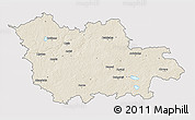 Shaded Relief 3D Map of Cesu, single color outside