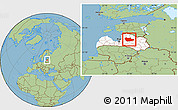 Savanna Style Location Map of Cesu, highlighted country