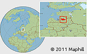 Savanna Style Location Map of Cesu