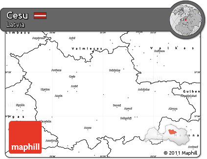 Blank Simple Map of Cesu
