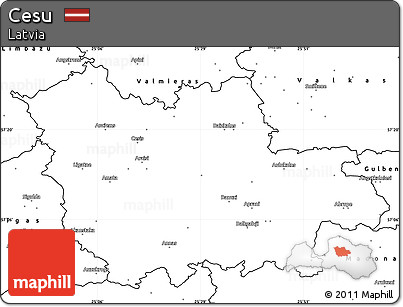Blank Simple Map of Cesu