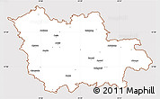 Classic Style Simple Map of Cesu, cropped outside