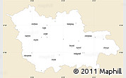 Classic Style Simple Map of Cesu, single color outside