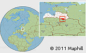 Savanna Style Location Map of Daugavpils, highlighted country