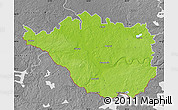 Physical Map of Daugavpils, desaturated