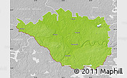 Physical Map of Daugavpils, lighten, desaturated