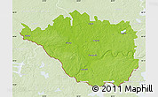 Physical Map of Daugavpils, lighten