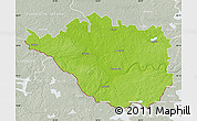 Physical Map of Daugavpils, lighten, semi-desaturated