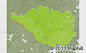 Physical Map of Daugavpils, semi-desaturated