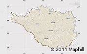 Shaded Relief Map of Daugavpils, cropped outside