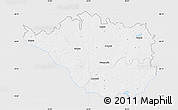Silver Style Map of Daugavpils, single color outside