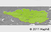 Physical Panoramic Map of Daugavpils, desaturated