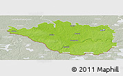 Physical Panoramic Map of Daugavpils, lighten, semi-desaturated