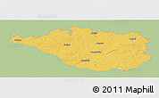 Savanna Style Panoramic Map of Daugavpils, single color outside