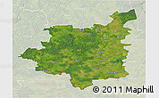 Satellite 3D Map of Dobeles, lighten