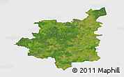 Satellite 3D Map of Dobeles, single color outside