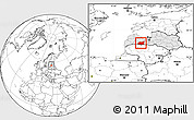 Blank Location Map of Dobeles, highlighted country
