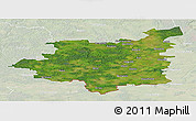 Satellite Panoramic Map of Dobeles, lighten