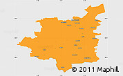 Political Simple Map of Dobeles, single color outside