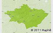 Physical Map of Gulbenes, lighten