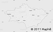 Silver Style Map of Gulbenes, single color outside