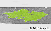 Physical Panoramic Map of Gulbenes, desaturated