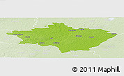 Physical Panoramic Map of Gulbenes, lighten
