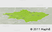 Physical Panoramic Map of Gulbenes, lighten, semi-desaturated