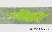 Physical Panoramic Map of Gulbenes, semi-desaturated