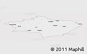Silver Style Panoramic Map of Gulbenes, single color outside