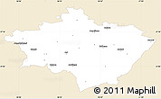 Classic Style Simple Map of Gulbenes, single color outside