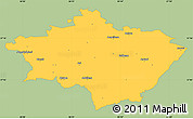 Savanna Style Simple Map of Gulbenes, single color outside